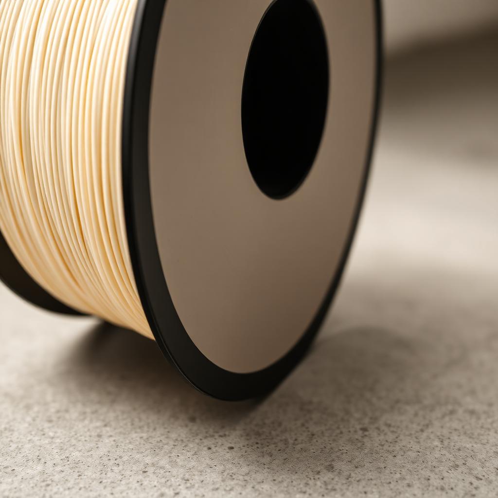 A spool of plant-based PLA filament used to make SOLODock