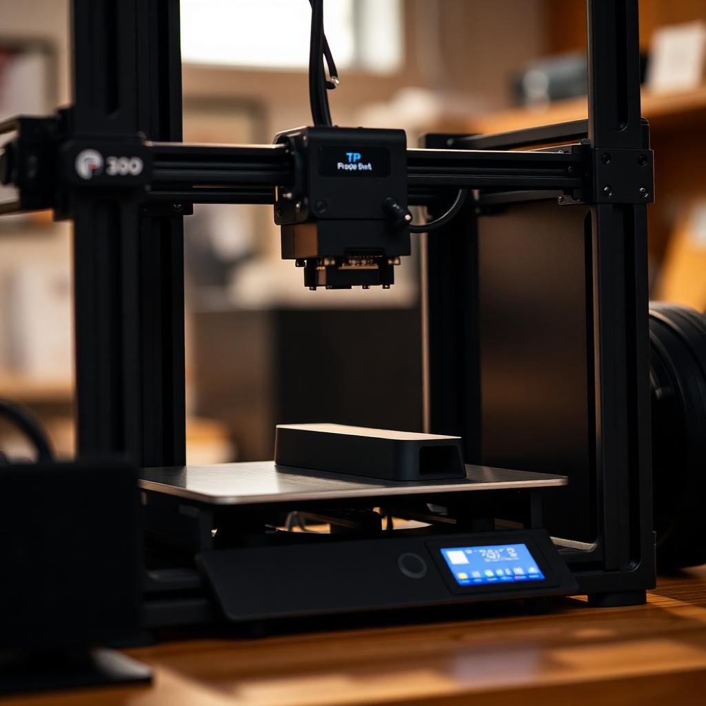 An early SOLODock prototype being printed on a 3D printer